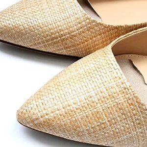 Liz Claiborne Womens Calico Natural Pointed Toe Ballet Flats Size 8 NEW